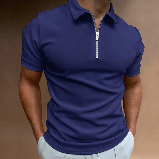 Alex | Casual Polo Shirt | Zippered Polo | Comfortable Men's Polo 5