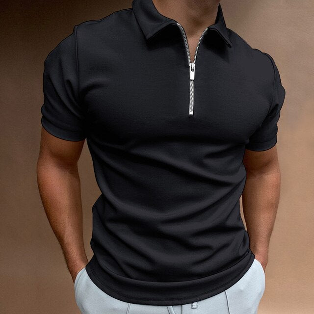Alex | Casual Polo Shirt | Zippered Polo | Comfortable Men's Polo 8