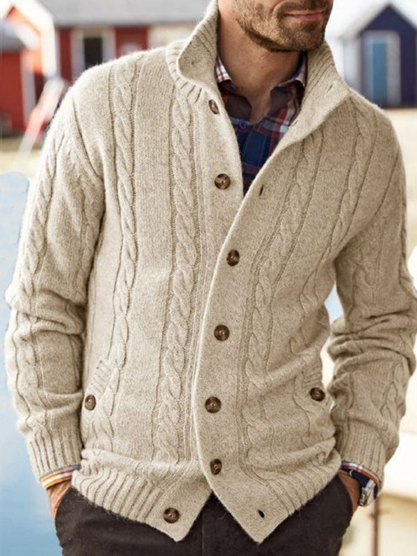 Aljohn | Men's Cardigan | V-Neck Jumper | Comfortable Cotton Blend 2