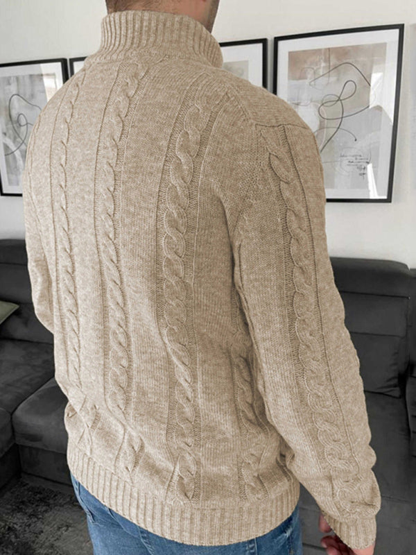 Aljohn | Men's Cardigan | V-Neck Jumper | Comfortable Cotton Blend 4