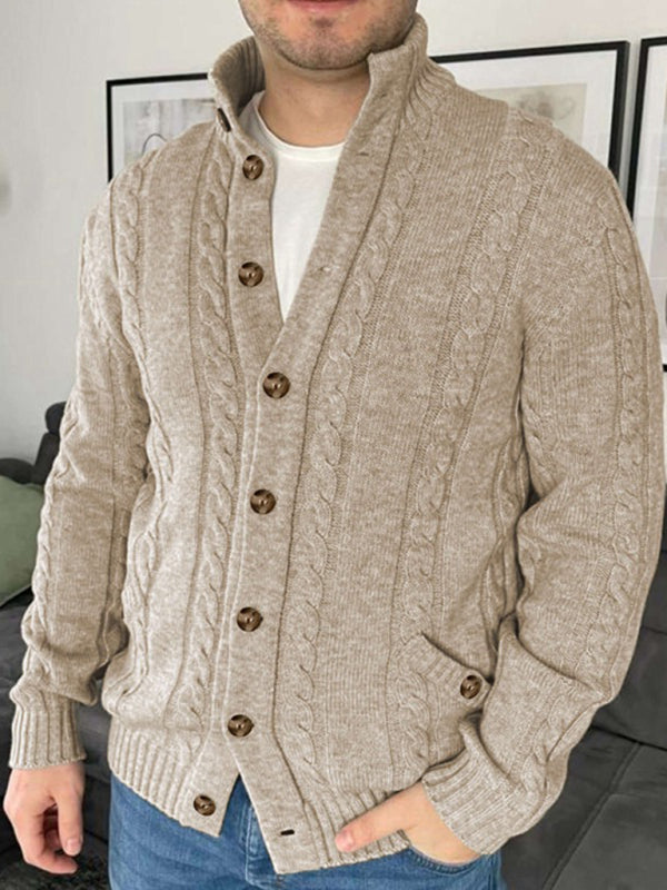 Aljohn | Men's Cardigan | V-Neck Jumper | Comfortable Cotton Blend 5