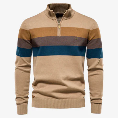 Caleb | Retro Sweater | Stylish Striped Sweater | Comfortable Knitwear 0