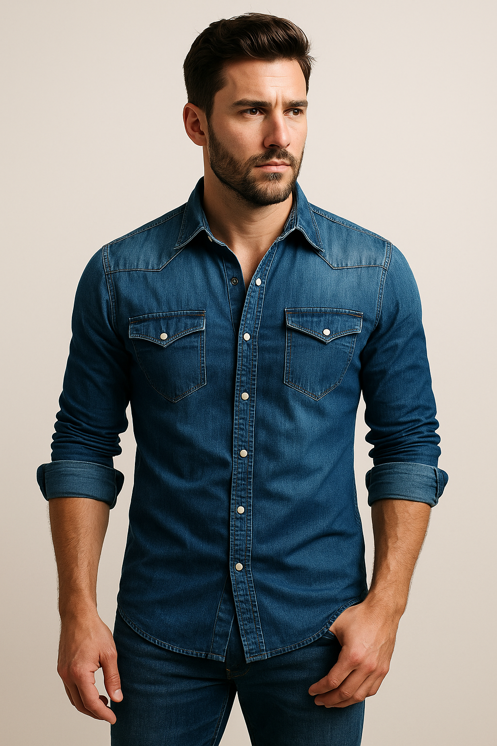 Cedric | Men's Denim Shirt | Casual Style | Timeless Appeal 2