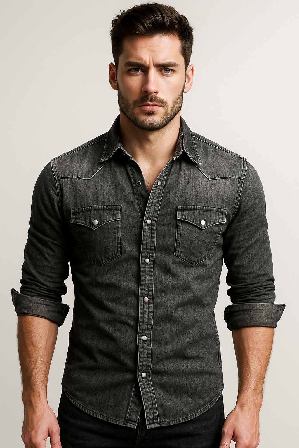 Cedric | Men's Denim Shirt | Casual Style | Timeless Appeal 8