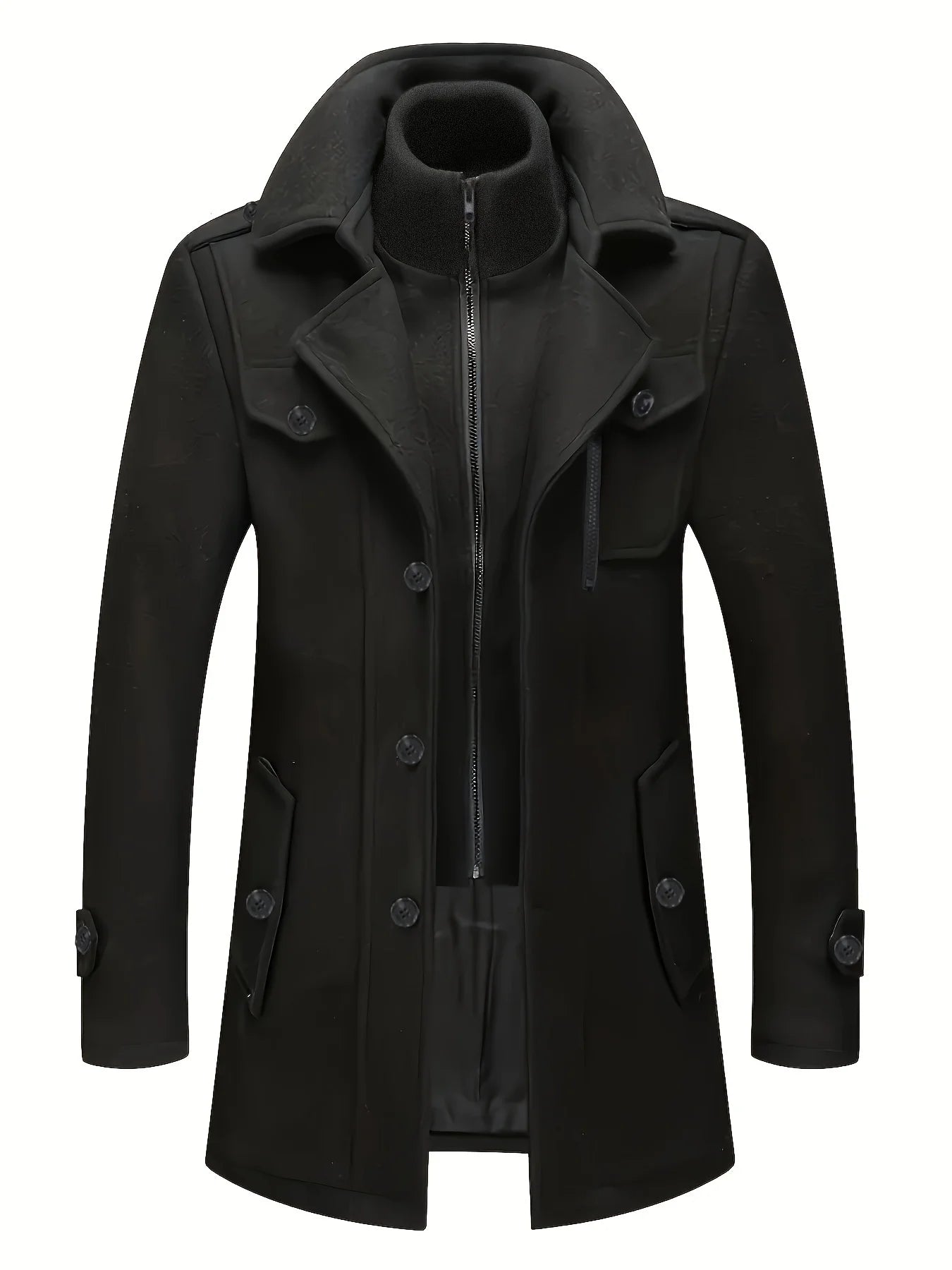 Elias | Men's Wool Coat | Long Wool Coat | Wool Trench Coat 2