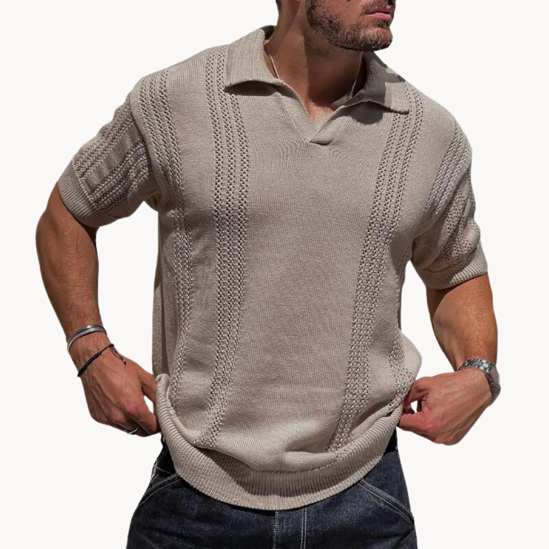 Elton | Knit Polo | Breathable Fabric | Moisture Control | Comfortable Fit 1