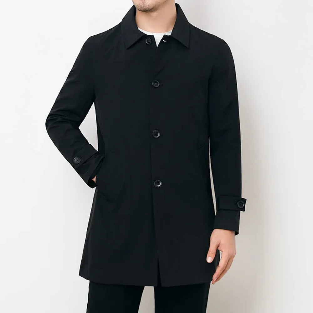 Ethan | Black Trench Coat Women | Trench Coat Men | Trench Coat 0