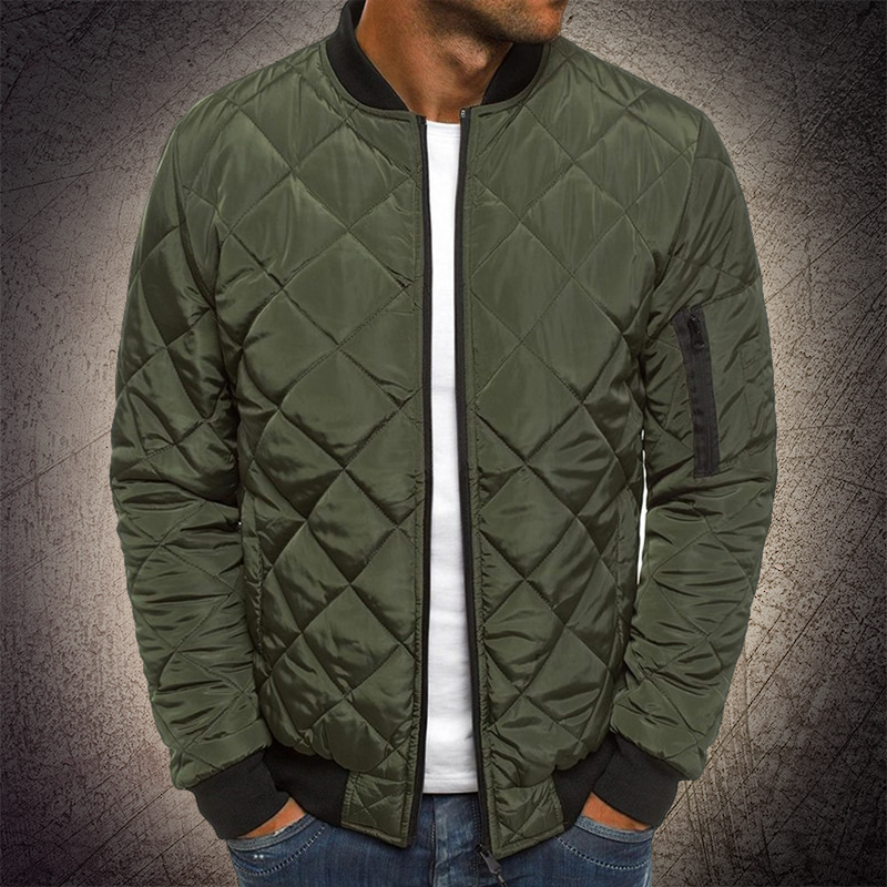 Ethan | Bomber Jacket | Lightweight Warmth | Quilted Nylon Blend 3