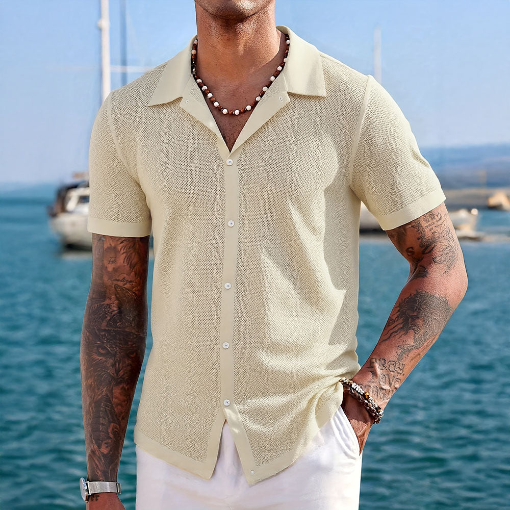 Ethan | Breathable Knit Shirt | Mesh Body | Easy Care 2