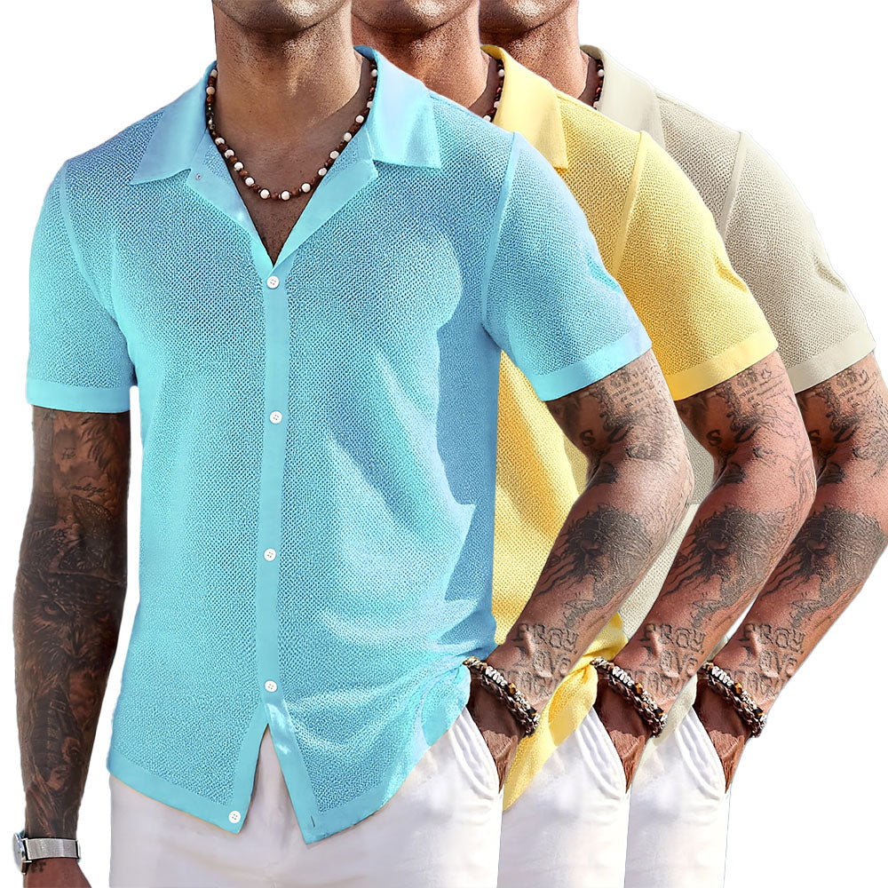 Ethan | Breathable Knit Shirt | Mesh Body | Easy Care 3