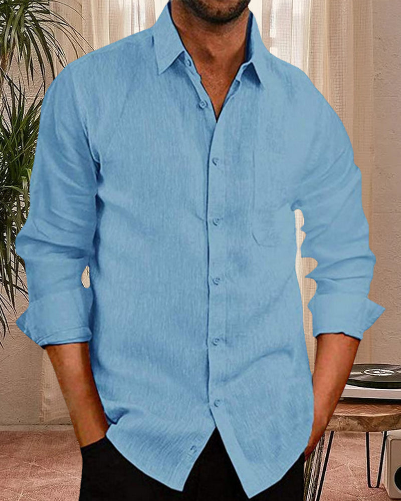 Ethan | Button Front Shirt | Curved Hem Design | Easy Layering Essential 4