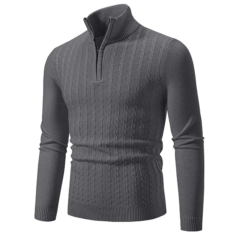 Ethan | Cable Knit Sweater | Half-Zip Sweater | Stylish Layering Piece 3