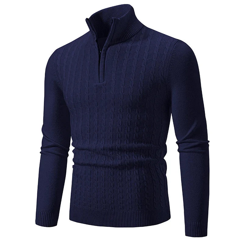 Ethan | Cable Knit Sweater | Half-Zip Sweater | Stylish Layering Piece 4