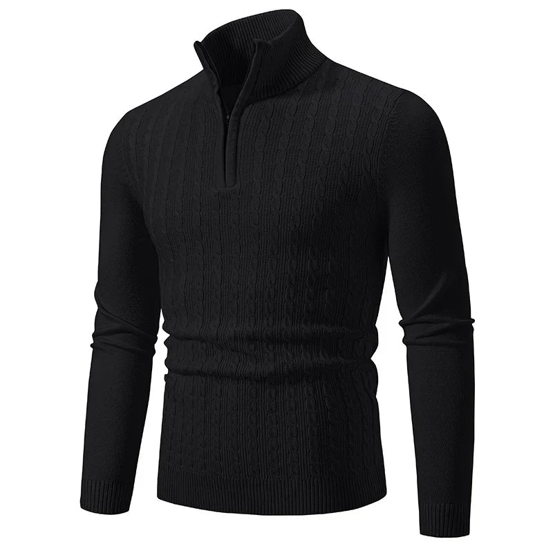 Ethan | Cable Knit Sweater | Half-Zip Sweater | Stylish Layering Piece 5