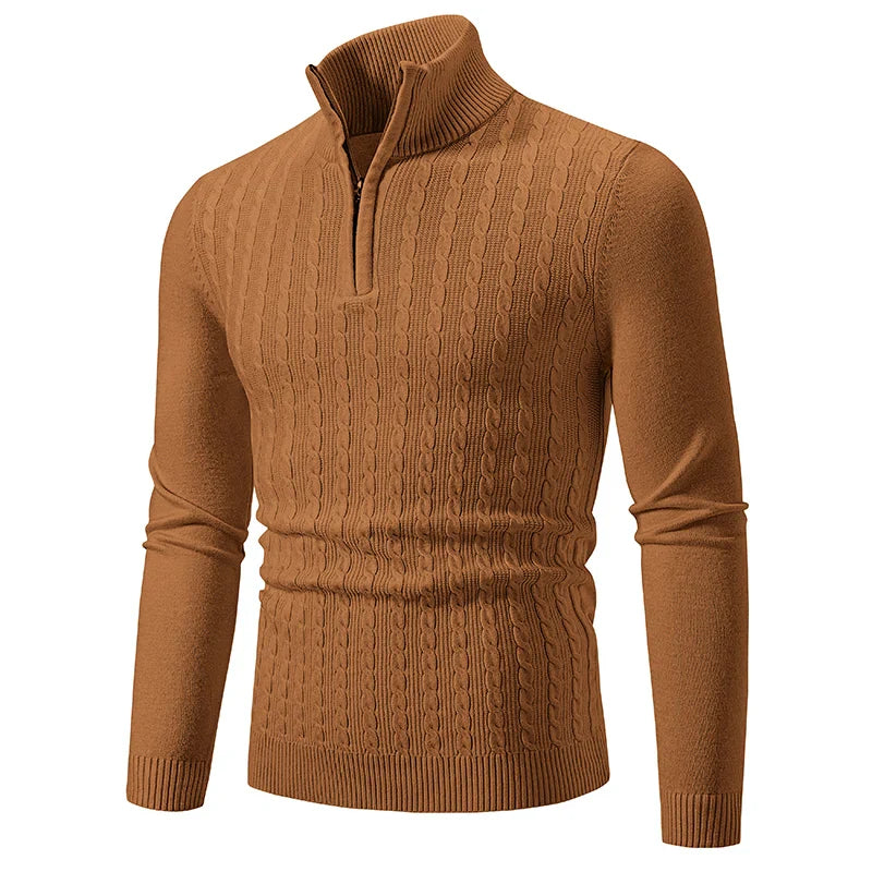 Ethan | Cable Knit Sweater | Half-Zip Sweater | Stylish Layering Piece 6
