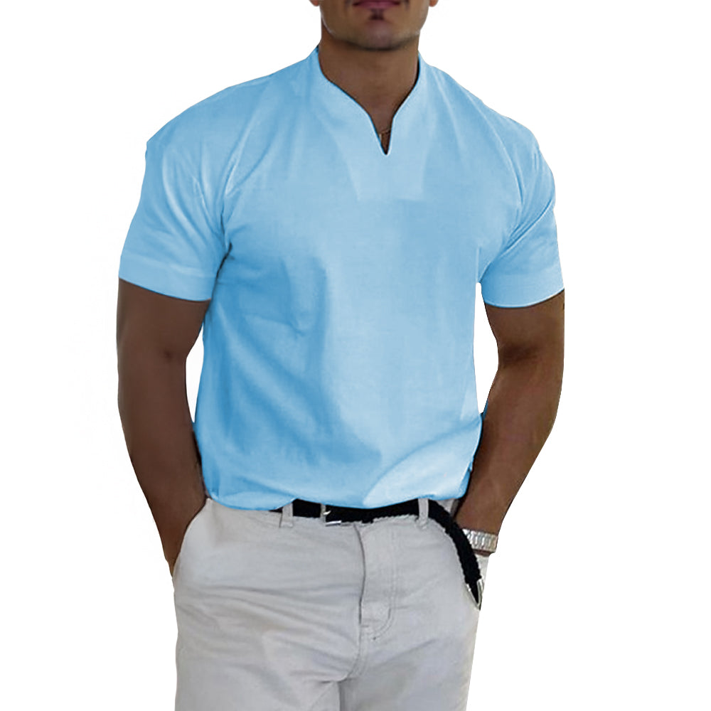 Ethan | Collarless Shirt | Breathable Fabric | Modern Fit 1