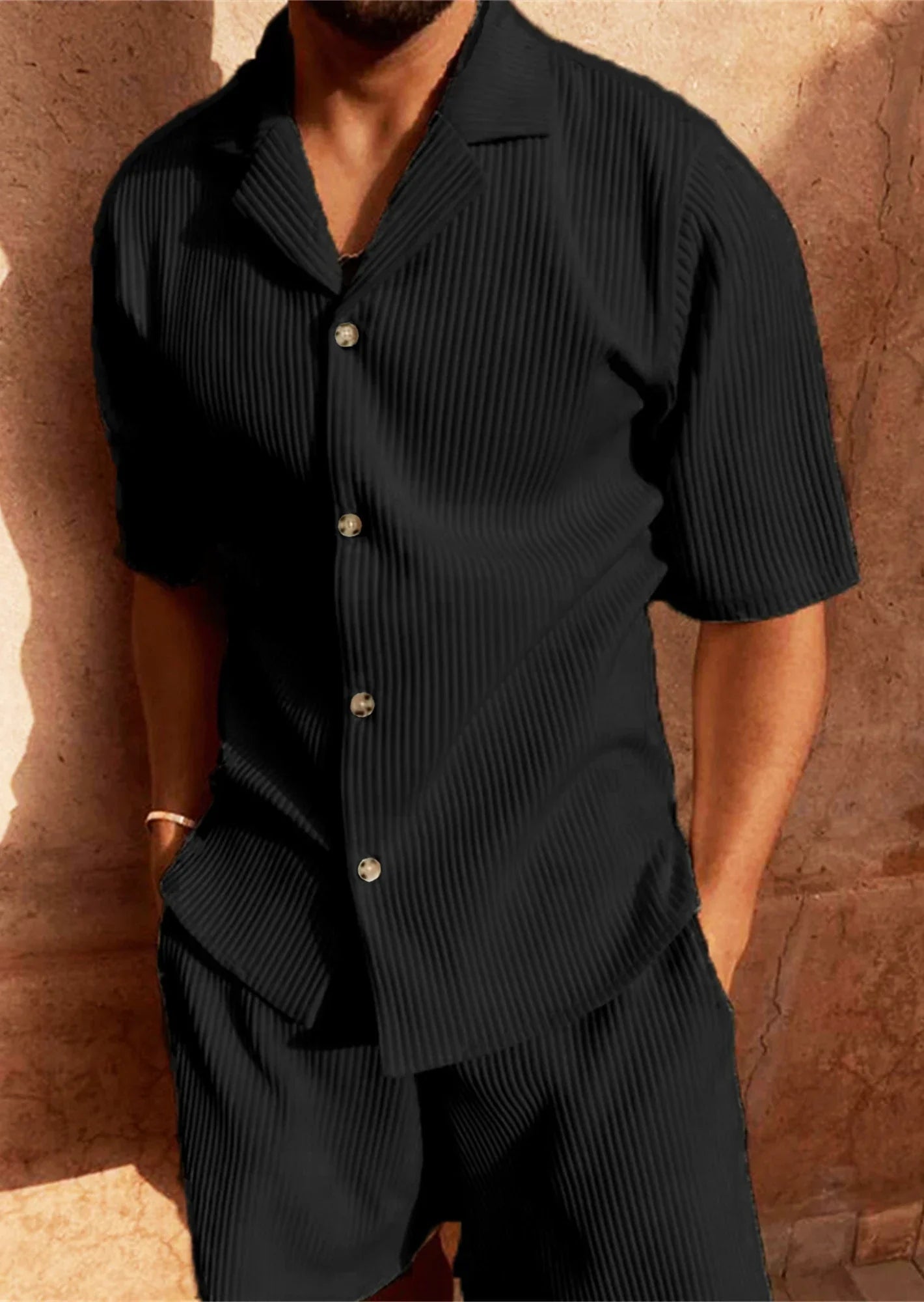 Ethan | Cord Set | Short Sleeve Shirt | Matching Shorts 9