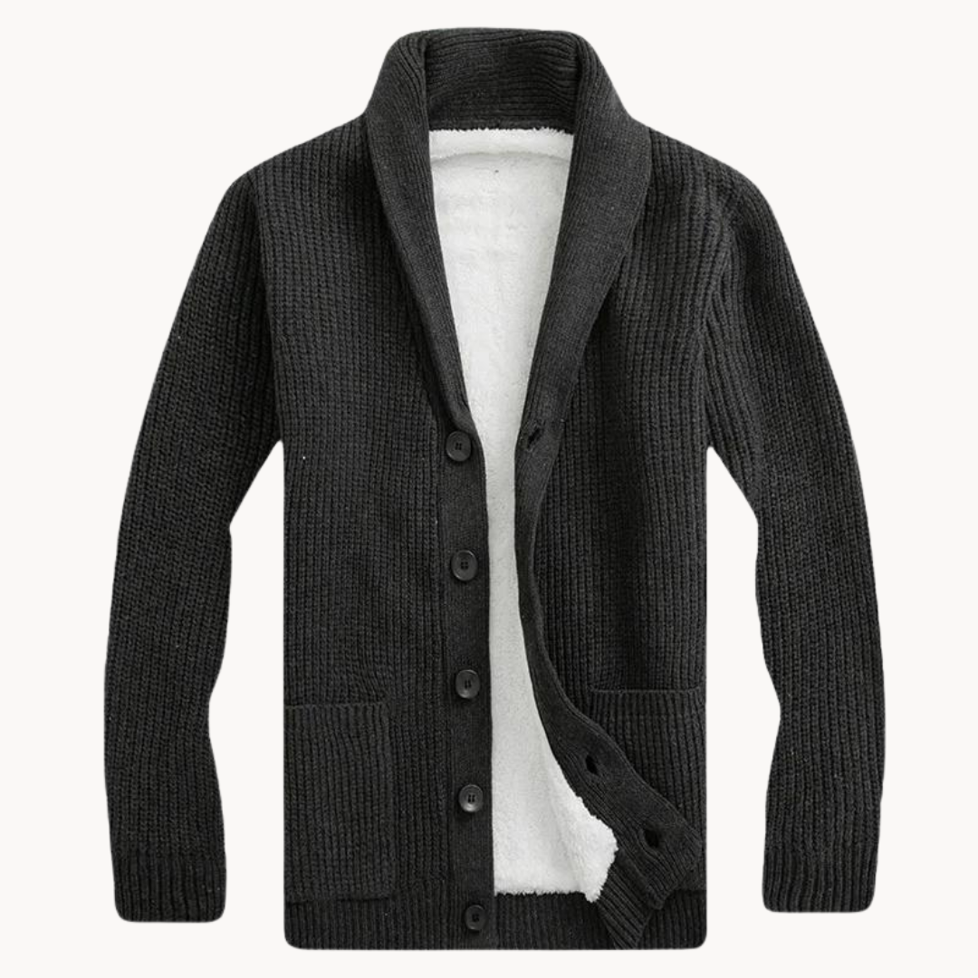 Ethan | Fleece Cardigan | Shawl Collar Sweater | Men's Cardigan 3