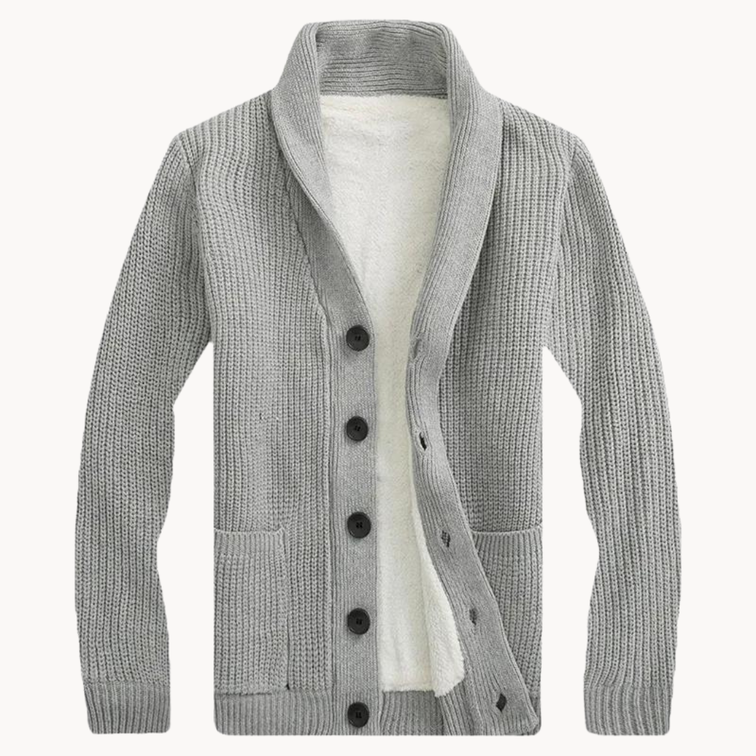 Ethan | Fleece Cardigan | Shawl Collar Sweater | Men's Cardigan 4