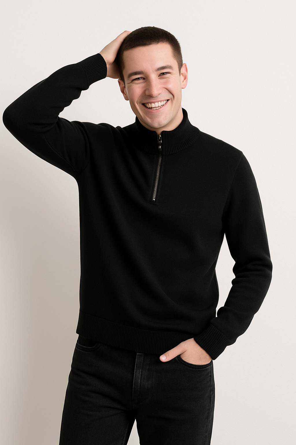 Ethan | Half Zip Sweater | Knit Pullover | Stylish Knitwear 2