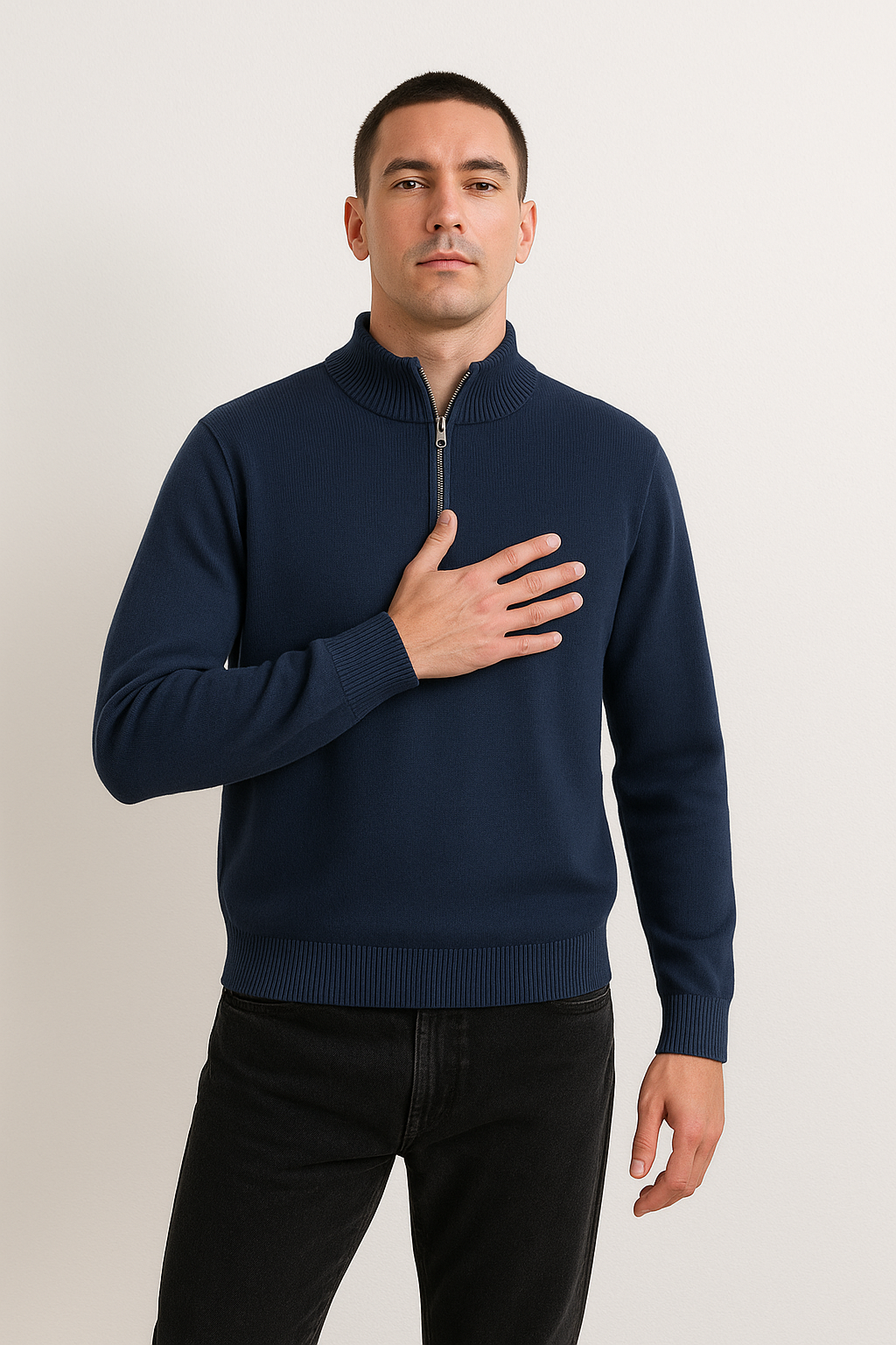 Ethan | Half Zip Sweater | Knit Pullover | Stylish Knitwear 6