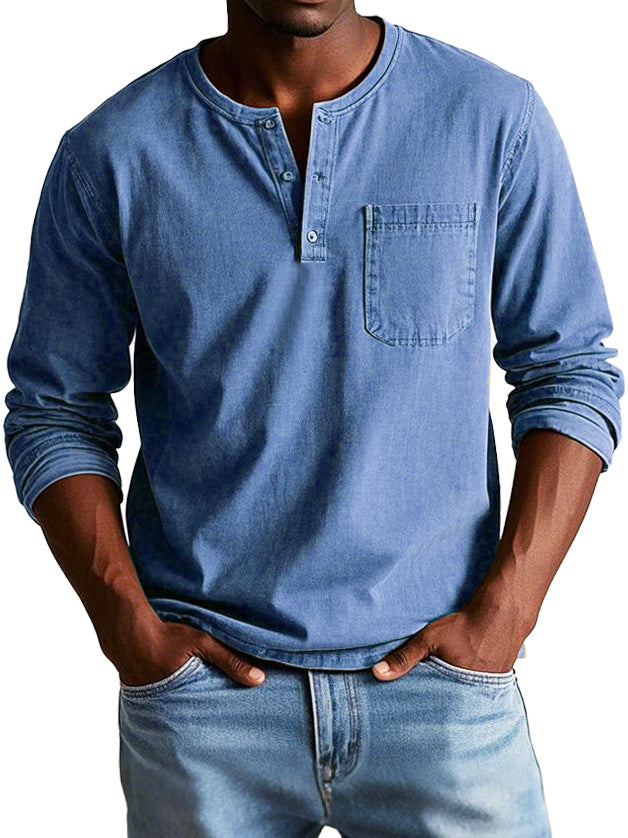 Ethan | Henley Shirt | Tailored Fit | Lightweight Fabric 0