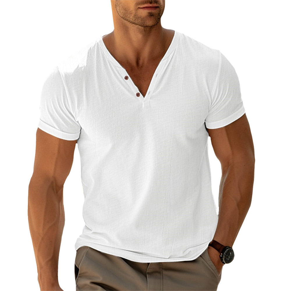 Ethan | Henley Shirt | Tailored Fit | Soft Fabric Blend 0