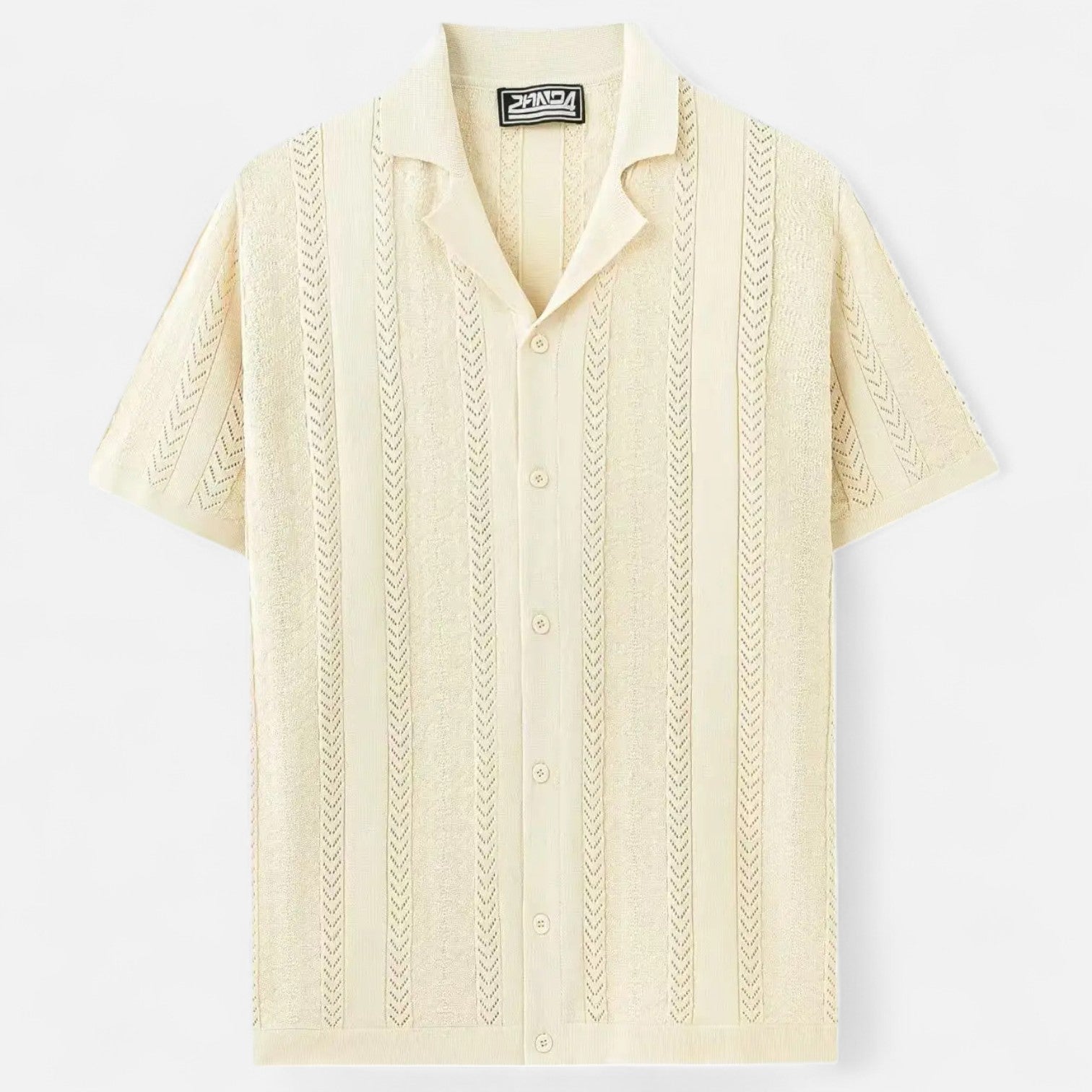 Ethan | Knit Shirt | Patchwork Design | Shape Retention 3