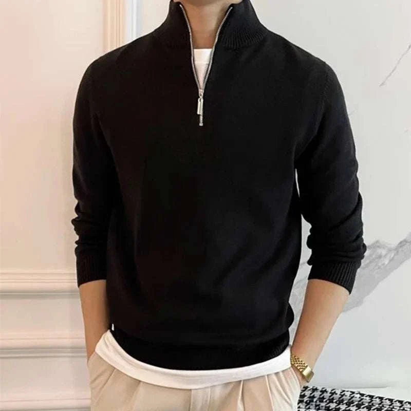 Ethan | Knit Zip-Up Sweater | All-Season Wear | Stylish Comfort 0