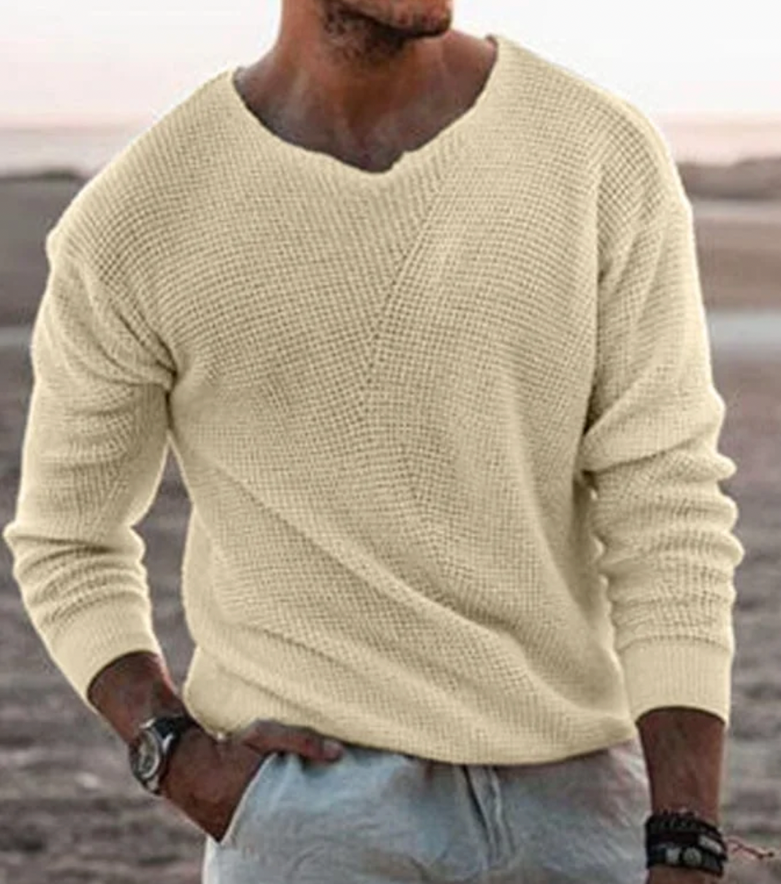 Ethan | Knitted Sweater | V-Neck Sweater | Breathable Sweater 0