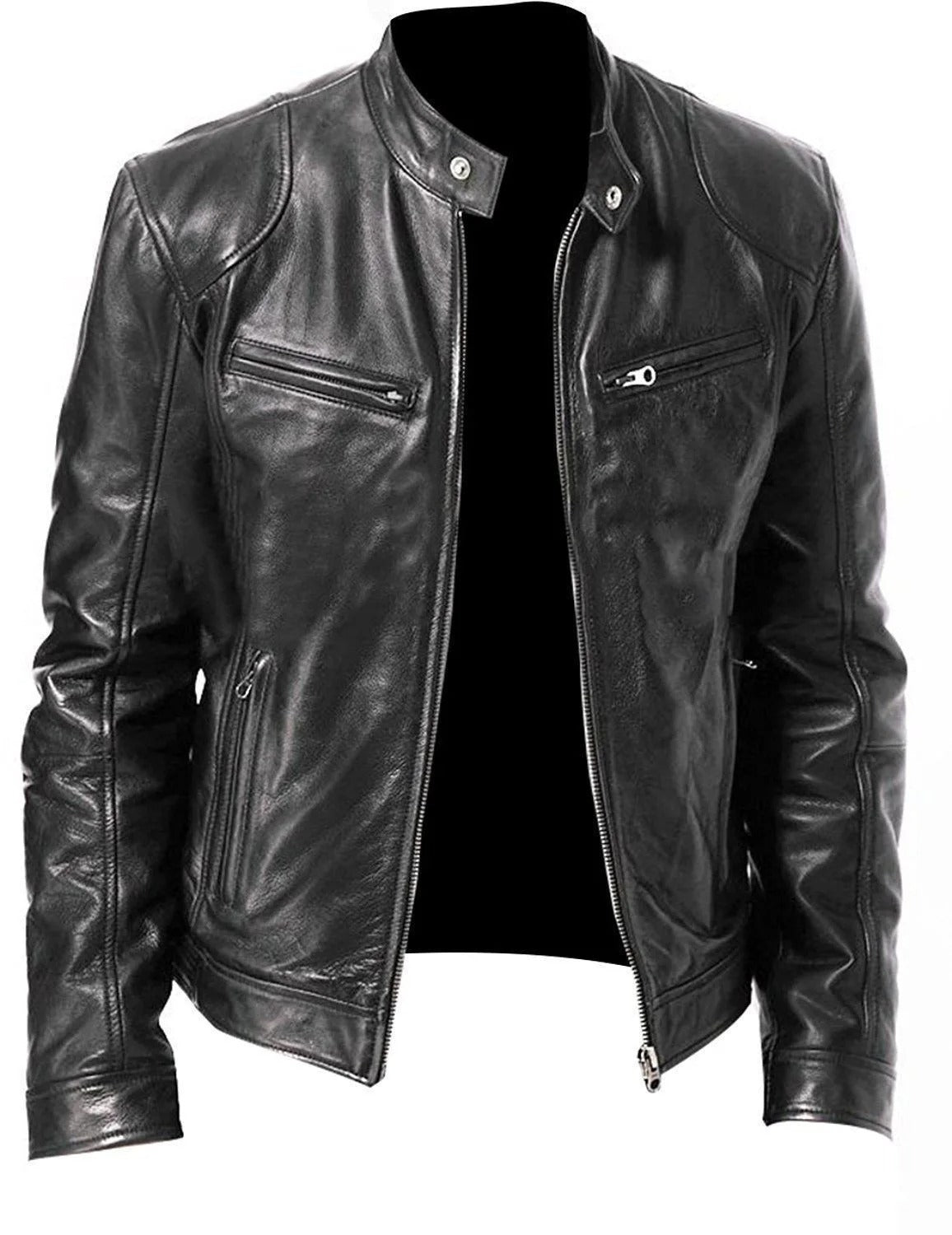 Ethan | Leather Jacket | Stylish Outerwear | Warm Winter Wear 8