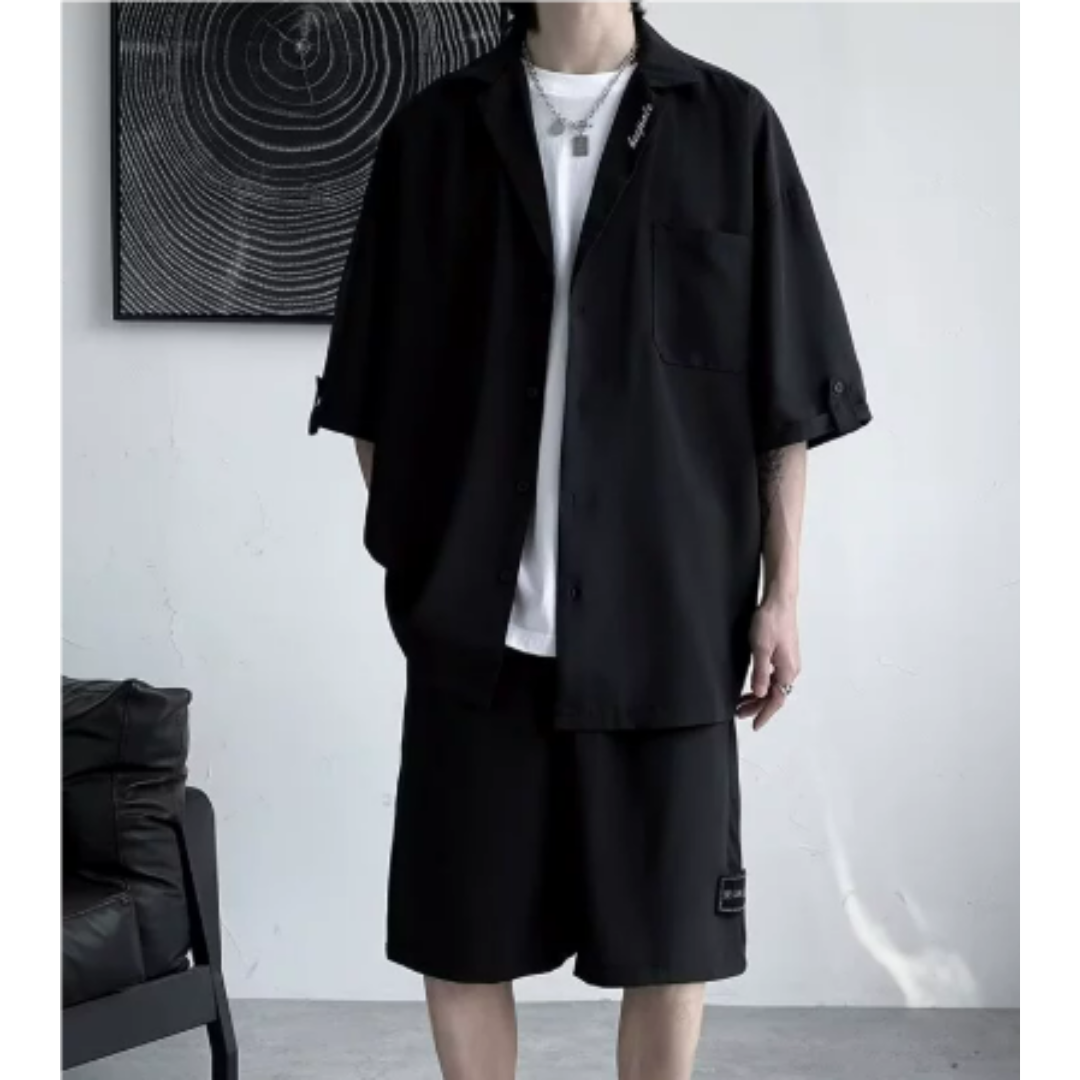 Ethan | Lightweight Shirt | Adjustable Waist Shorts | Breathable Fabric Set 1