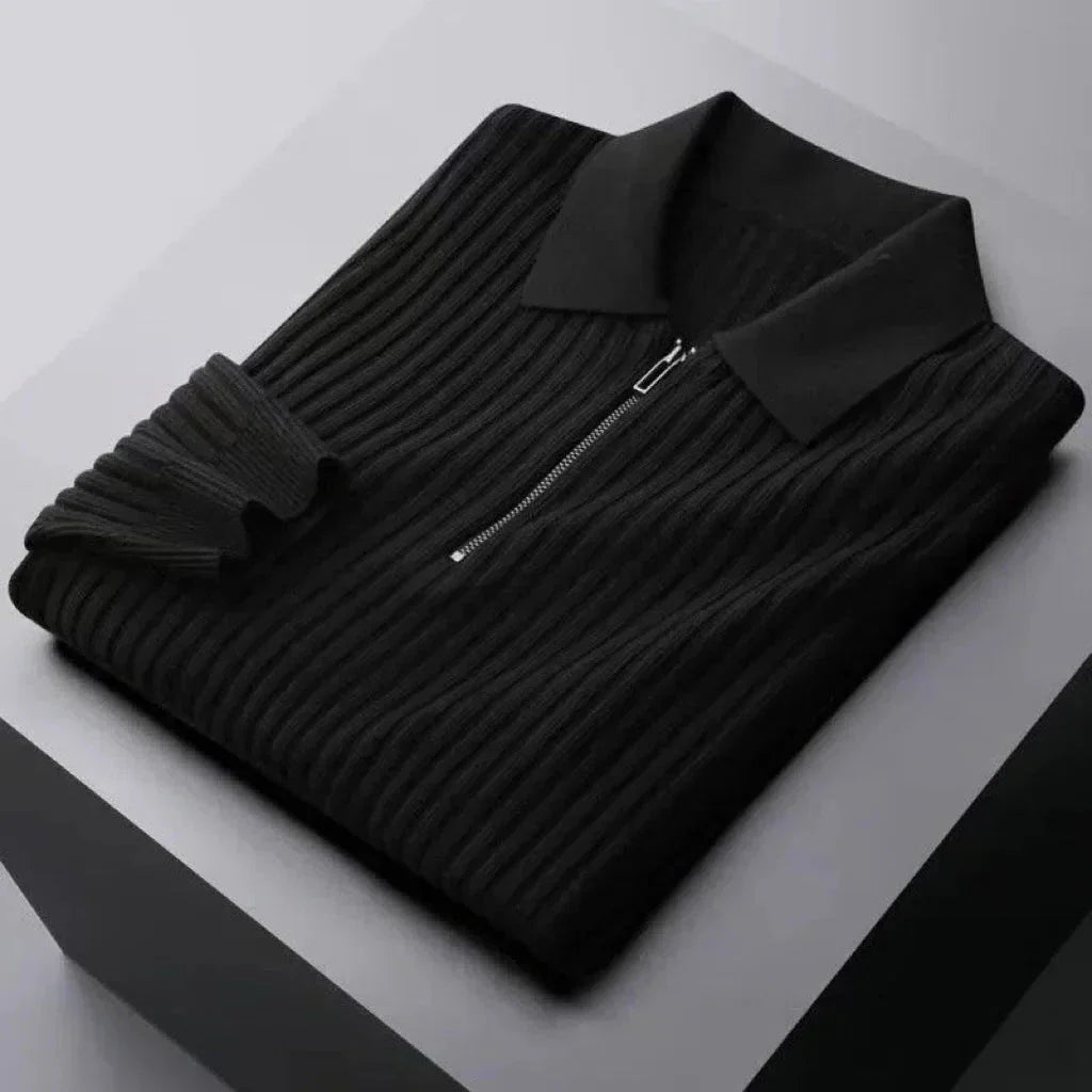 Ethan | Long Sleeve Polo | Knit Polo Shirt | Comfortable Polo 0