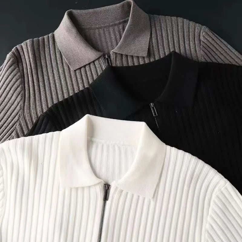 Ethan | Long Sleeve Polo | Knit Polo Shirt | Comfortable Polo 2