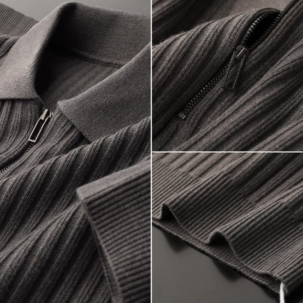 Ethan | Long Sleeve Polo | Knit Polo Shirt | Comfortable Polo 8