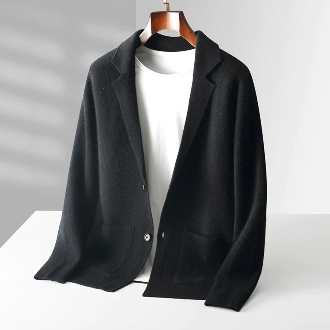 Ethan | Men's Cardigan | Men's Shawl Cardigan | Men's Black Cardigan 7