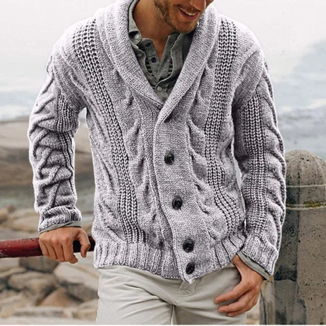 Ethan | Men's Cardigan | Mens Black Cardigan | Stylish Winter Essential 1