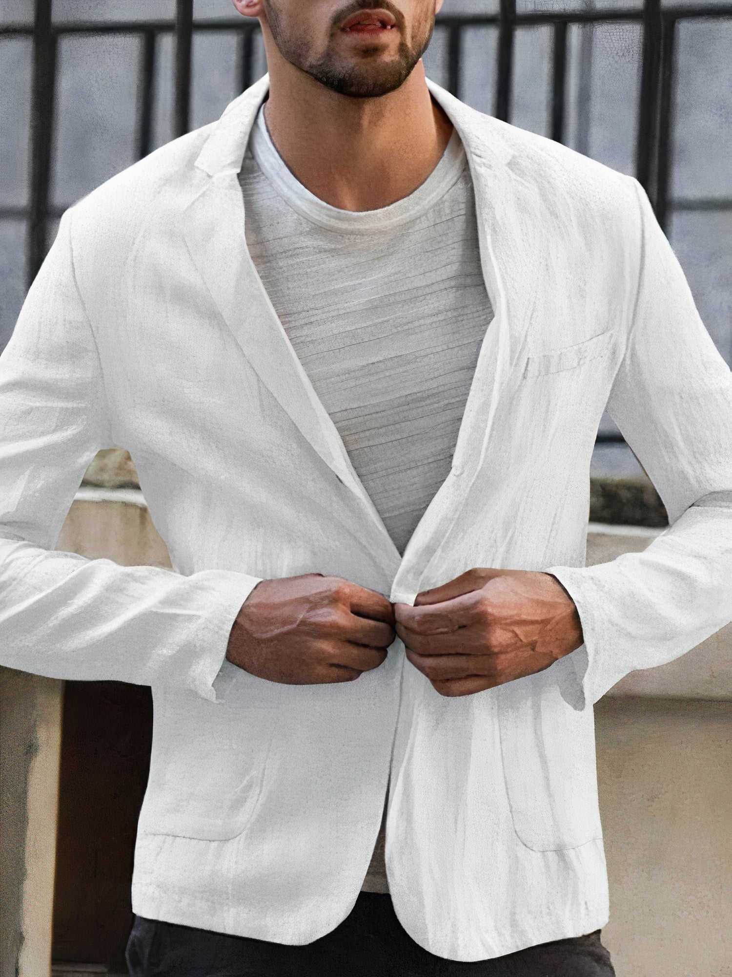 Ethan | Men's Jacket | Linen Style | Breathable Comfort 2