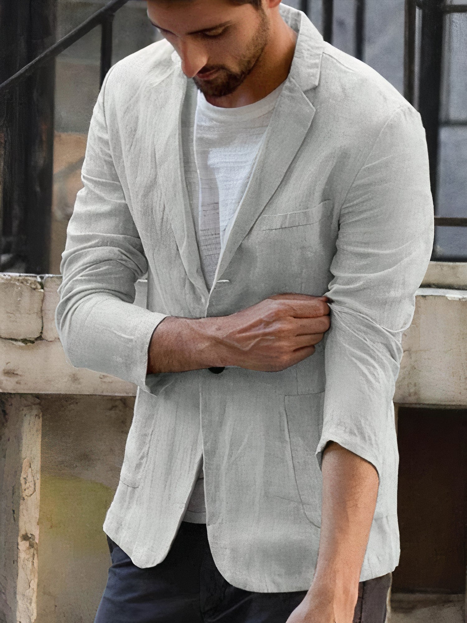 Ethan | Men's Jacket | Linen Style | Breathable Comfort 6