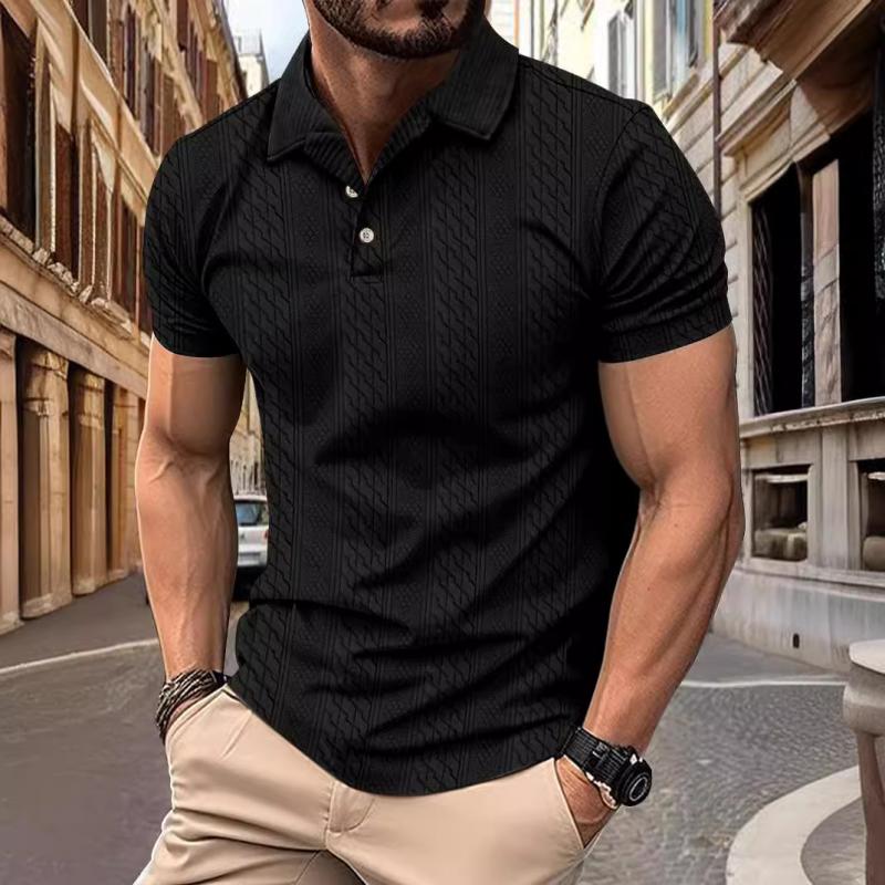 Ethan | Men's Polo Shirt | Jacquard Texture | Casual Wear | Comfortable Fit 6