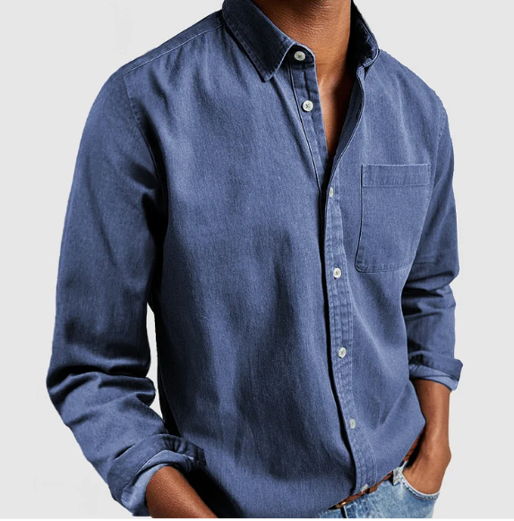 Ethan | Men's Shirt | Casual Denim Style | Soft Cotton Blend 2