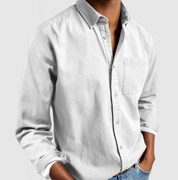 Ethan | Men's Shirt | Casual Denim Style | Soft Cotton Blend 3