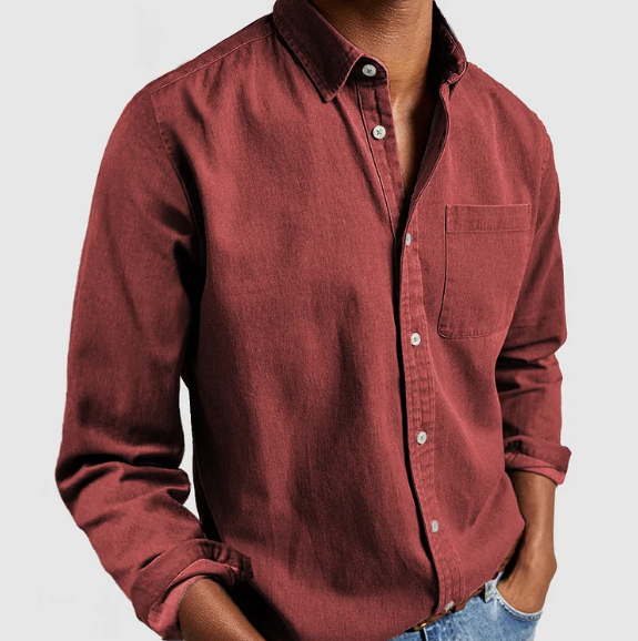 Ethan | Men's Shirt | Casual Denim Style | Soft Cotton Blend 4