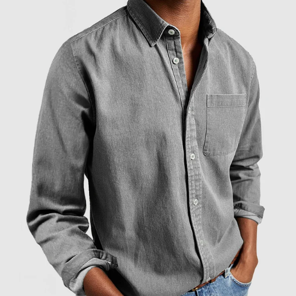 Ethan | Men's Shirt | Casual Denim Style | Soft Cotton Blend 8