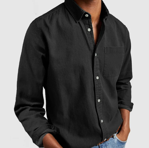 Ethan | Men's Shirt | Casual Denim Style | Soft Cotton Blend 9