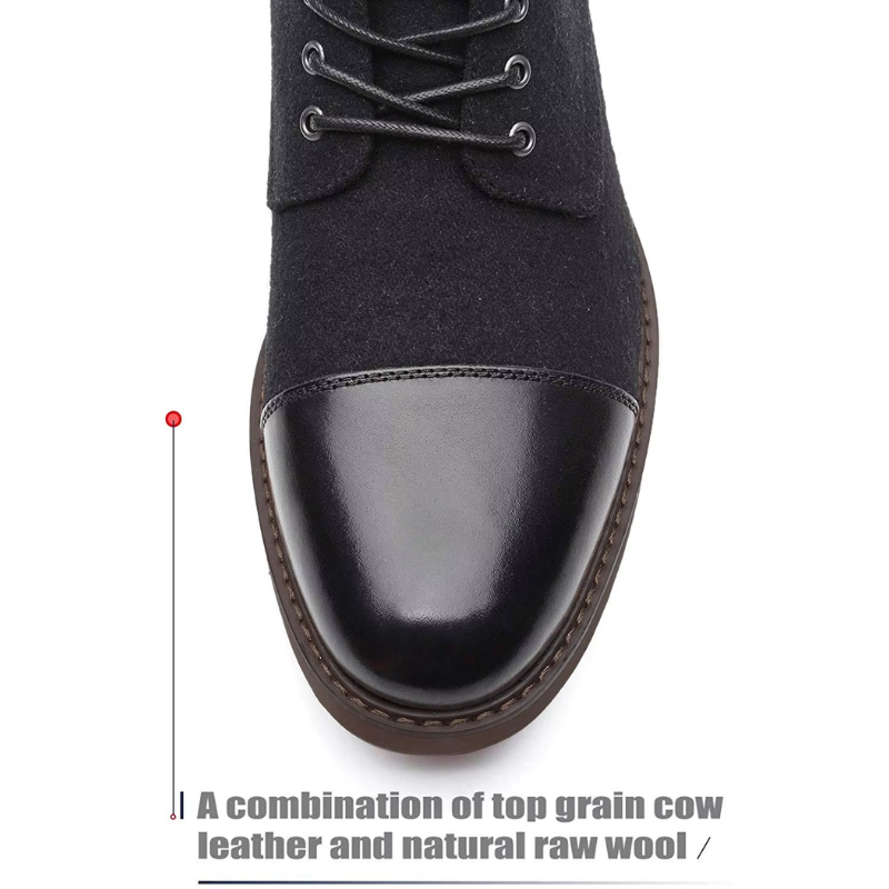 Ethan | Men's Shoes | Mens Boots | Comfortable Leather and Fabric Design 6