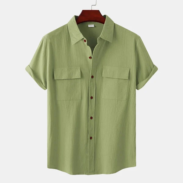 Ethan | Men's Short Sleeve Shirt | Cotton Blend | Breathable Fabric | Summer Essential 13