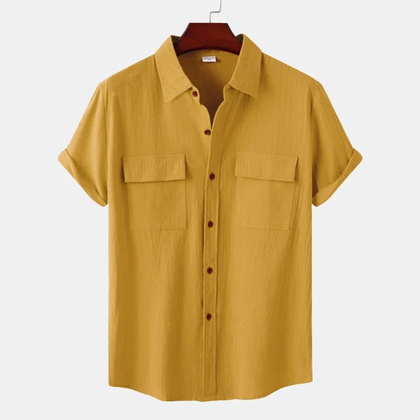 Ethan | Men's Short Sleeve Shirt | Cotton Blend | Breathable Fabric | Summer Essential 15