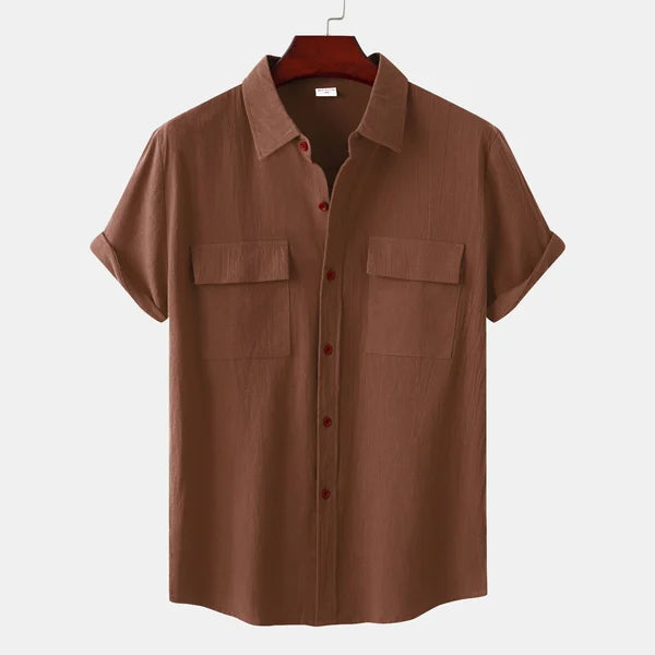 Ethan | Men's Short Sleeve Shirt | Cotton Blend | Breathable Fabric | Summer Essential 5