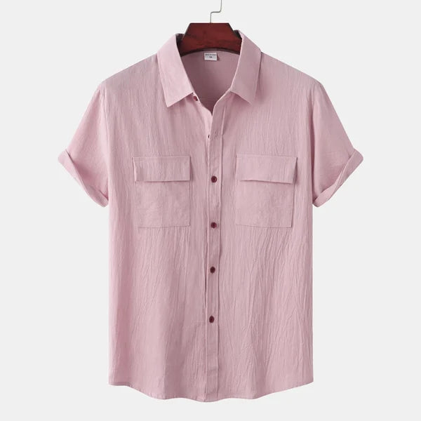 Ethan | Men's Short Sleeve Shirt | Cotton Blend | Breathable Fabric | Summer Essential 9